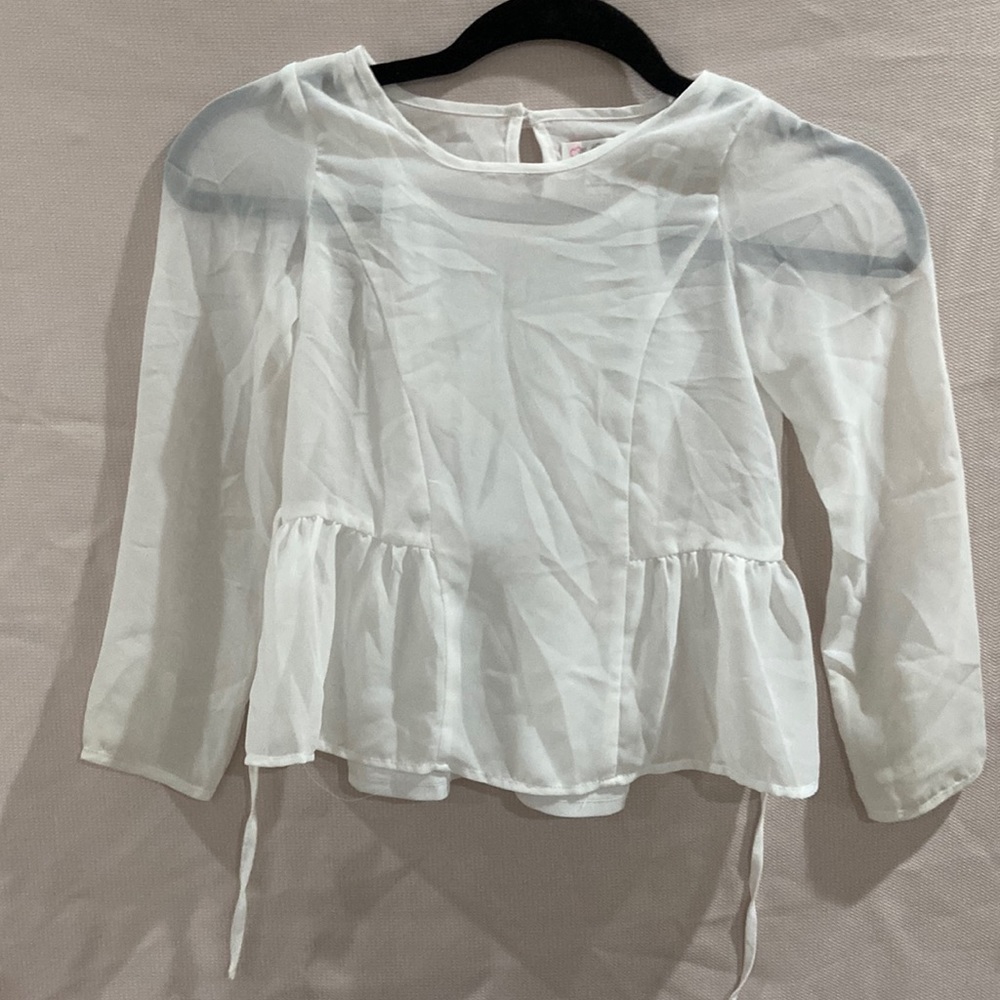 Girls blouse with under tank top